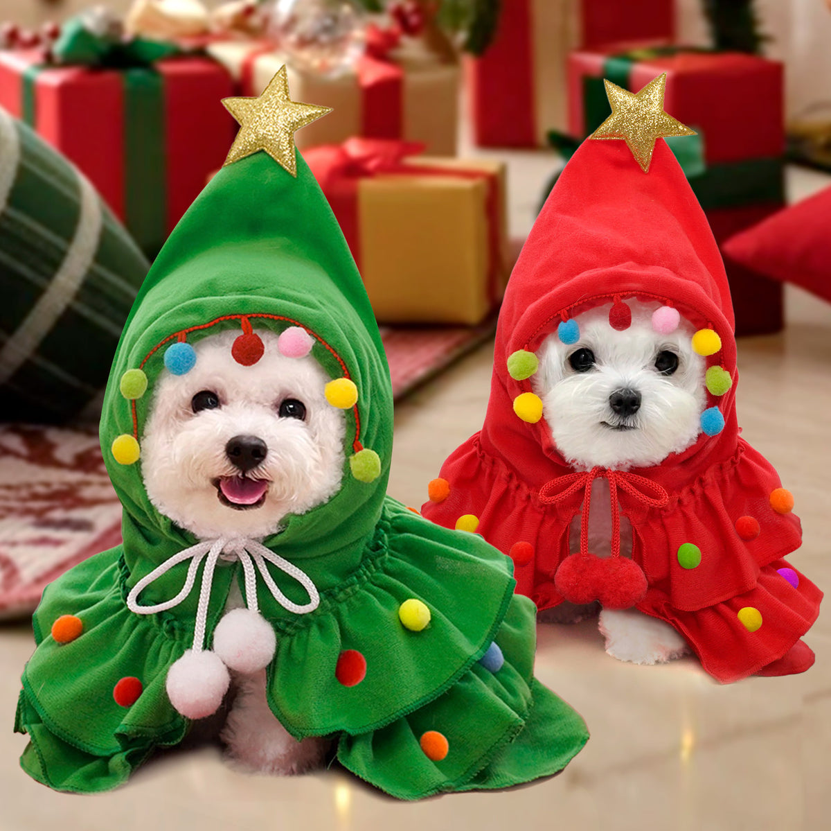 Disfraz de Árbol navideño para Perros